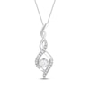 Thumbnail Image 0 of Diamond Necklace 1/10 ct tw Sterling Silver 18"