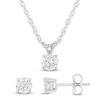 Diamond Boxed Set 1/2 ct tw Sterling Silver
