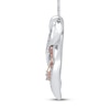 Thumbnail Image 2 of Diamond Necklace 1/15 ct tw Sterling Silver & 10K Rose Gold 18&quot;