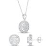 Thumbnail Image 2 of Diamond Pendant & Earrings Set 1/8 ct tw 10K White Gold