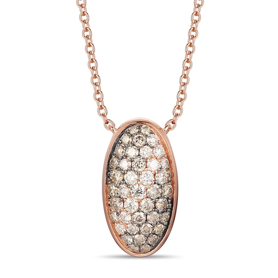 Le Vian Diamond Necklace 1 ct tw 14K Strawberry Gold 18