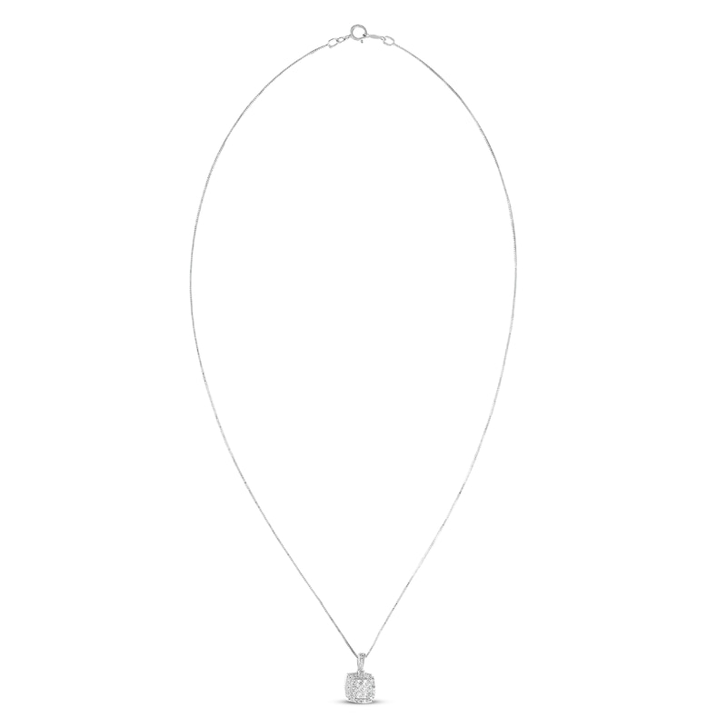 Main Image 2 of Diamond Necklace 1/4 ct tw 10K White Gold 18&quot;