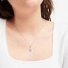 Thumbnail Image 2 of Diamond Necklace 1/10 ct tw Sterling Silver 18&quot;