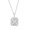 Thumbnail Image 1 of Center of Me Diamond Necklace 1 ct tw 14K White Gold 18&quot;