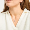 Thumbnail Image 2 of Center of Me Diamond Necklace 1/5 ct tw 10K White Gold 18&quot;