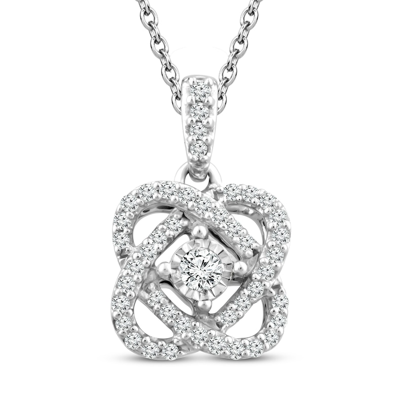 Unstoppable Love Diamond Necklace 1/4 ct tw 10K White Gold 19