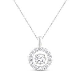 Unstoppable Love Necklace 1 ct tw 14K White Gold 19&quot;