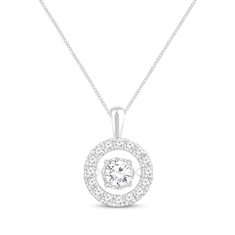 Main Image 1 of Unstoppable Love Necklace 1 ct tw 14K White Gold 19&quot;