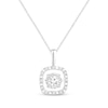 Thumbnail Image 1 of Unstoppable Love Necklace 1/10 ct tw Sterling Silver 19&quot;