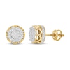 Thumbnail Image 1 of Men's Diamond Earrings 1/2 ct tw 10K Yellow Gold