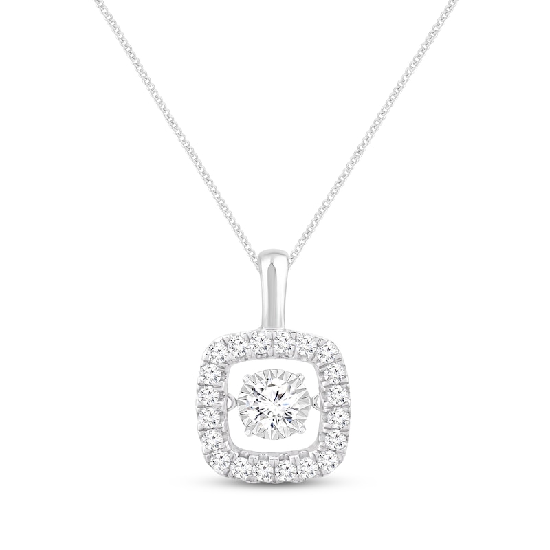 Main Image 1 of Unstoppable Love Necklace 1/2 ct tw 10K White Gold 19&quot;