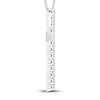 Thumbnail Image 3 of Diamond Cross Necklace 1/2 ct tw 10K White Gold 18&quot;