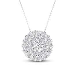 Lab-Created Diamonds by KAY Necklace 1-1/4 ct tw 14K White Gold 18&quot;