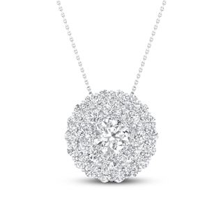 Louis Vuitton, White Gold Diamond Pave Heart Locket 0.50 (20074) Neckla