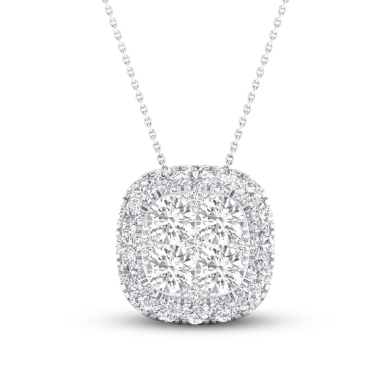 KAY Lab-Grown Diamonds Necklace 1/2 ct tw 14K White Gold 19"