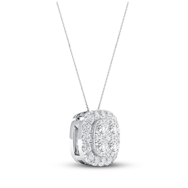 Main Image 3 of KAY Lab-Grown Diamonds Necklace 1/2 ct tw 14K White Gold 19&quot;