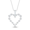 Thumbnail Image 1 of Diamond Heart Necklace 1/4 ct tw 10K White Gold 19&quot;