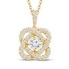 Thumbnail Image 0 of Center of Me Diamond Necklace 1-1/2 ct tw 14K Yellow Gold 18"