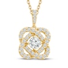 Thumbnail Image 1 of Center of Me Diamond Necklace 1-1/2 ct tw 14K Yellow Gold 18&quot;
