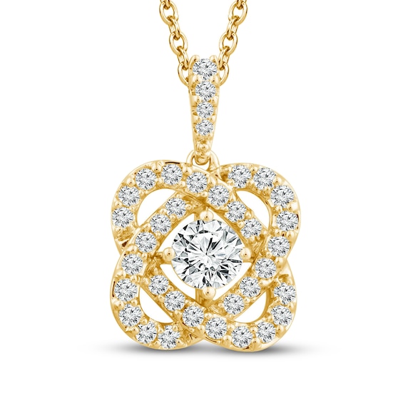 25 Carat Round Shaped Diamond Necklace 14K White Gold 14K Yellow Gold - Necklace & Pendant - Mike Nekta NYC - Nekta New York