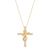 Thumbnail Image 1 of Le Vian Diamond Cross Necklace 1/2 ct tw 14K Honey Gold 18&quot;
