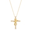 Thumbnail Image 0 of Le Vian Diamond Cross Necklace 1/2 ct tw 14K Honey Gold 18"