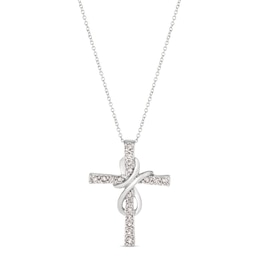 Le Vian Diamond Cross Necklace 1/2 ct tw 14K Vanilla Gold 18&quot;