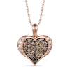 Thumbnail Image 0 of Le Vian Diamond Heart Necklace 3/8 ct tw 14K Strawberry Gold