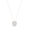 Diamond Fashion Necklace 1/5 ct tw Round-cut 10K Rose Gold 18"