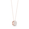 Thumbnail Image 2 of Diamond Fashion Necklace 1/5 ct tw Round-cut 10K Rose Gold 18&quot;