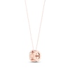 Diamond Fashion Necklace 1/5 ct tw Round-cut 10K Rose Gold 18"