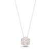 Thumbnail Image 0 of Diamond Fashion Necklace 1/3 ct tw Round-cut 10K Rose Gold 18"