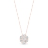 Thumbnail Image 1 of Diamond Fashion Necklace 1/3 ct tw Round-cut 10K Rose Gold 18&quot;