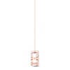 Thumbnail Image 3 of Diamond Fashion Necklace 1/3 ct tw Round-cut 10K Rose Gold 18&quot;