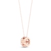 Thumbnail Image 3 of Diamond Fashion Necklace 1/3 ct tw Round-cut 10K Rose Gold 18"