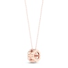 Thumbnail Image 4 of Diamond Fashion Necklace 1/3 ct tw Round-cut 10K Rose Gold 18&quot;