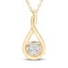Thumbnail Image 0 of Diamond Necklace 1/5 ct tw 10K Yellow Gold 18"