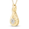 Thumbnail Image 1 of Diamond Necklace 1/5 ct tw 10K Yellow Gold 18"