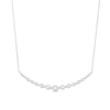 Thumbnail Image 0 of Diamond Fashion Necklace 1/4 ct tw Round-cut 10K White Gold 18"