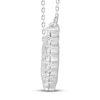 Thumbnail Image 2 of Diamond Fashion Necklace 1/4 ct tw Round-cut 10K White Gold 18"