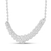 Thumbnail Image 3 of Diamond Fashion Necklace 1/4 ct tw Round-cut 10K White Gold 18"