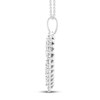 Thumbnail Image 4 of Diamond Heart Necklace 1 ct tw 10K White Gold 18&quot;