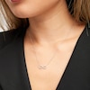 Thumbnail Image 5 of Diamond Infinity Necklace 1/6 ct tw Round-cut 10K White Gold 18&quot;