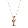Thumbnail Image 1 of Le Vian Diamond Necklace 1/3 ct tw 14K Strawberry Gold 18&quot;