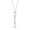 Thumbnail Image 1 of Diamond Tree of Life Necklace 1/3 ct tw 10K White Gold 18"