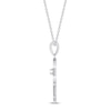 Thumbnail Image 2 of Diamond Hamsa Necklace 1/3 ct tw 10K White Gold 18&quot;