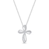 Thumbnail Image 1 of Diamond Cross Necklace 1 ct tw 10K White Gold 18&quot;