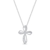 Thumbnail Image 0 of Diamond Cross Necklace 1 ct tw 10K White Gold 18"