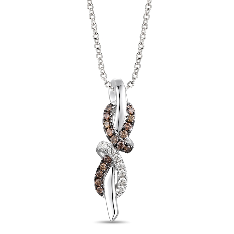 Main Image 1 of Le Vian Diamond Necklace 1/4 ct tw 14K Vanilla Gold 18&quot;