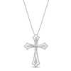 Thumbnail Image 0 of Diamond Cross Necklace Sterling Silver 18"